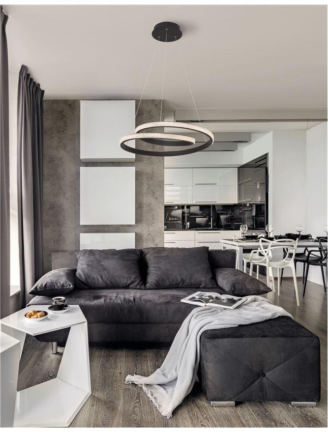 NV 9818511 Závěsné svítidlo GRANIA černý hliník a akryl LED 25W 230V 3000K IP20 stmívatelné - NOVA LUCE