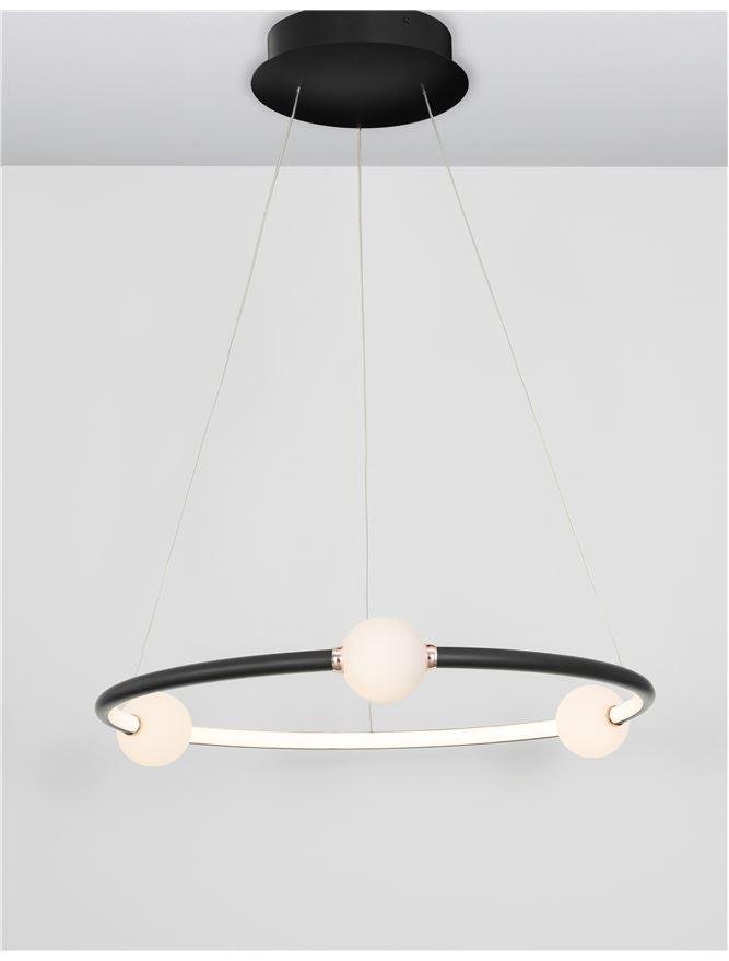 NV 9820601 Závěsné svítidlo CELIA stmívatelné černý hliník opálové sklo LED 36W 230V 3000K IP20 stmívatelné - NOVA LUCE (obrázek 5)