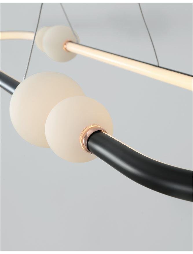 NV 9820603 Závěsné svítidlo CELIA stmívatelné černý hliník opálové sklo LED 44.2W 230V 3000K IP20 stmívatelné - NOVA LUCE (obrázek 6)