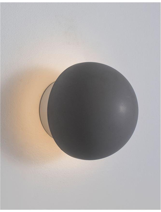 NV 9831051 Nástěnné svítidlo NETUNE šedý beton a bílý hliník LED 6W 220-240V 3000K IP20 - NOVA LUCE (obrázek 3)