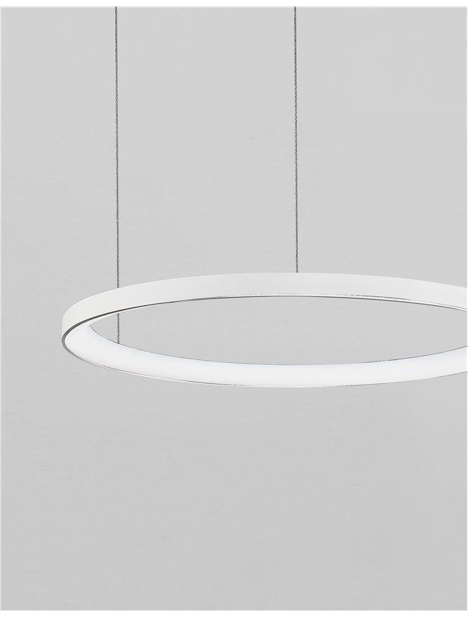 NV 9853683 Závěsné svítidlo PERTINO bílý hliník a akryl LED 48W 230V 3000K IP20 stmívatelné - NOVA LUCE