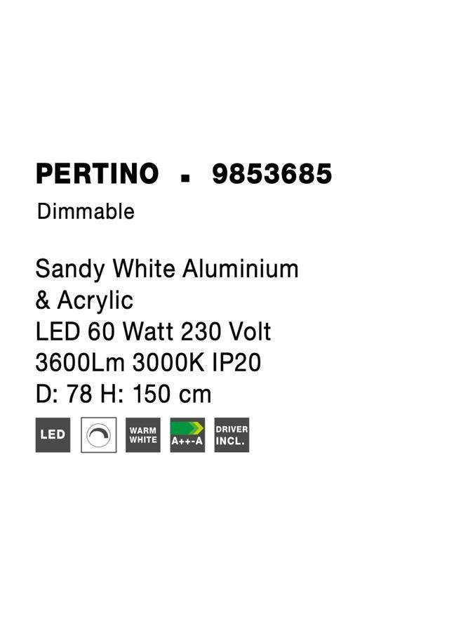 NV 9853685 Závěsné svítidlo PERTINO bílý hliník a akryl LED 60W 230V 3000K IP20 stmívatelné - NOVA LUCE (obrázek 6)