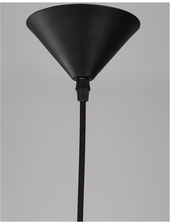 NV 9858713 Závěsné svítidlo GRIFFIN černý papír černý kabel E27 1x12W 230V IP20 bez žárovky - NOVA LUCE (obrázek 9)