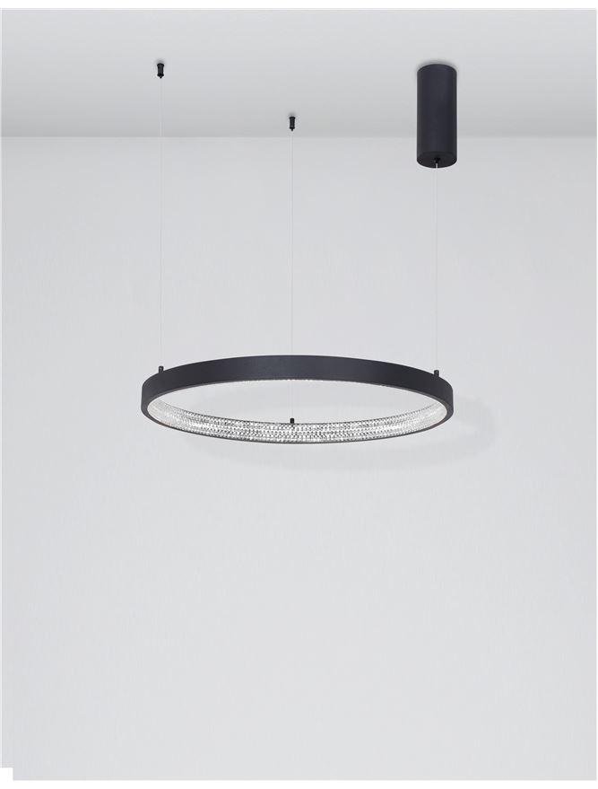 NV 9865160 Závěsné svítidlo PRESTON černý hliník a akryl LED 37W 230V 3000K IP20 stmívatelné - NOVA LUCE (obrázek 3)