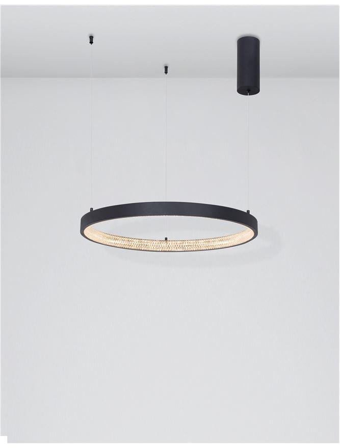 NV 9865160 Závěsné svítidlo PRESTON černý hliník a akryl LED 37W 230V 3000K IP20 stmívatelné - NOVA LUCE (obrázek 4)