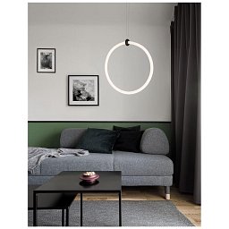 Obrázek pro produkt Závěsné svítidlo GIRDINO černý hliník a akryl LED 21W 230V 3000K IP20 - NOVA LUCE