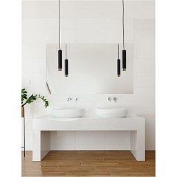 Obrázek pro produkt Závěsné svítidlo POGNO černá a zlatý hliník GU10 1x10W IP20 220-240V bez žárovky - NOVA LUCE