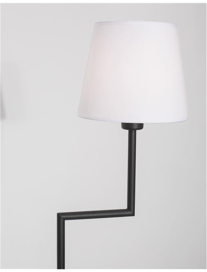 NV 9919153 Stojací lampa SAVONA černý hliník E27 1x12W 230V IP20 bez žárovky - NOVA LUCE