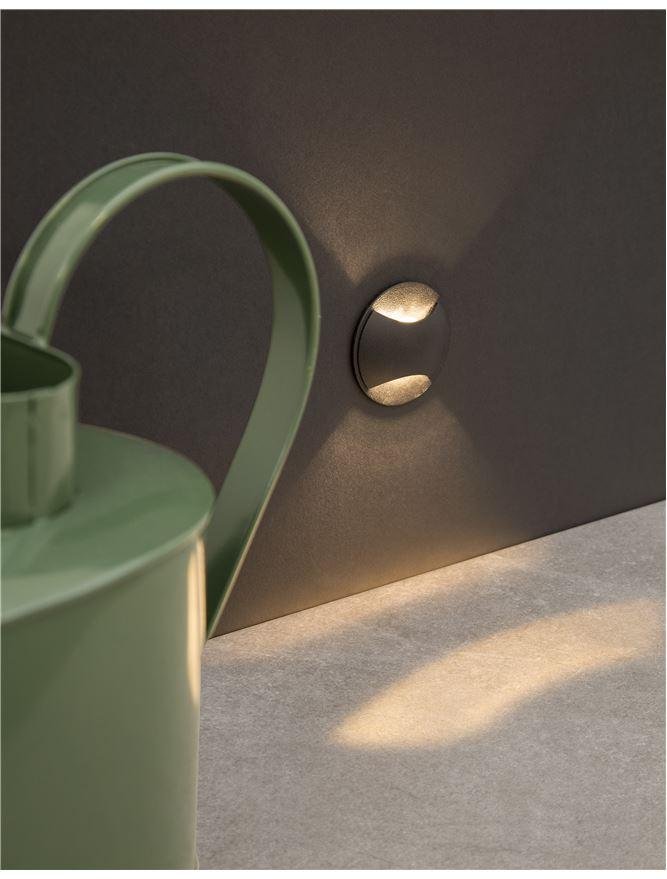 NV 9944142 Venkovní zapuštěné svítidlo do zdi JOYA černý hliník LED 3W 3000K 100-240V 19st. IP65 - NOVA LUCE