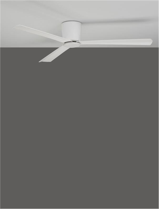 NV 9952325 Stropní ventilátor DELL tělo z hliníku matná bílá 3ABS dřevěné listy - NOVA LUCE (obrázek 5)