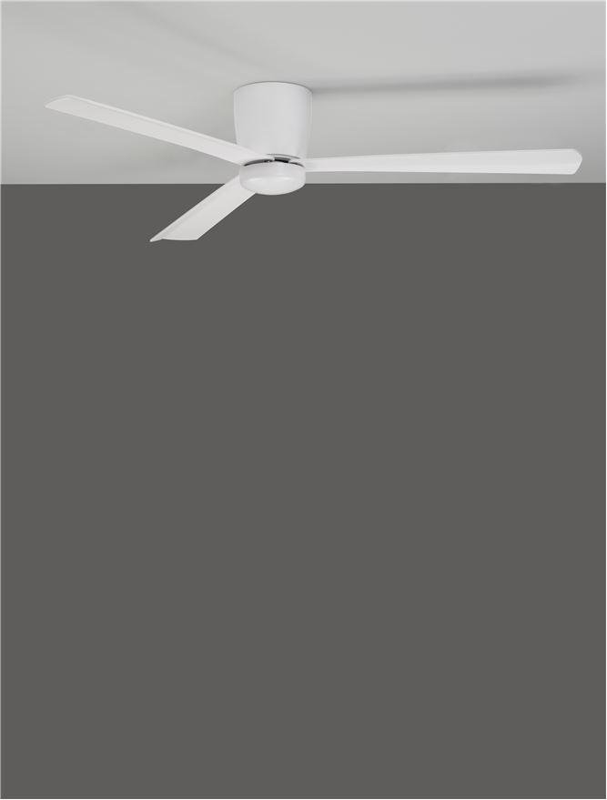 NV 9952325 Stropní ventilátor DELL tělo z hliníku matná bílá 3ABS dřevěné listy - NOVA LUCE (obrázek 6)