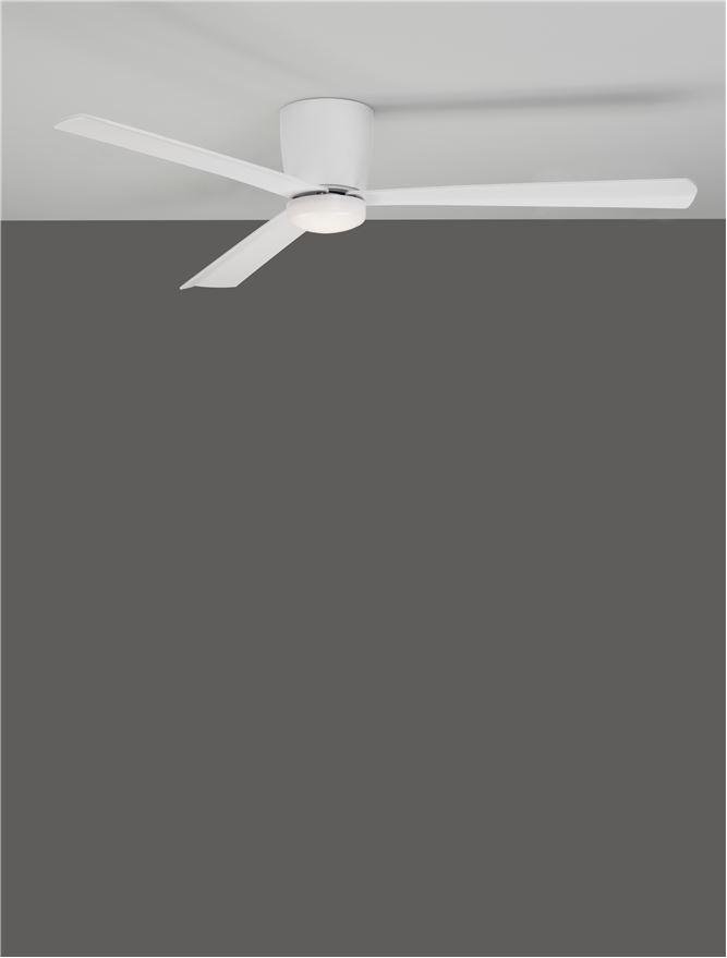 NV 9952325 Stropní ventilátor DELL tělo z hliníku matná bílá 3ABS dřevěné listy - NOVA LUCE (obrázek 7)