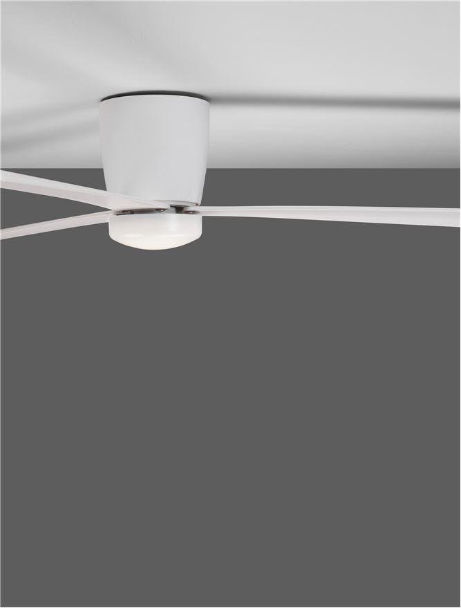 NV 9952325 Stropní ventilátor DELL tělo z hliníku matná bílá 3ABS dřevěné listy - NOVA LUCE (obrázek 8)