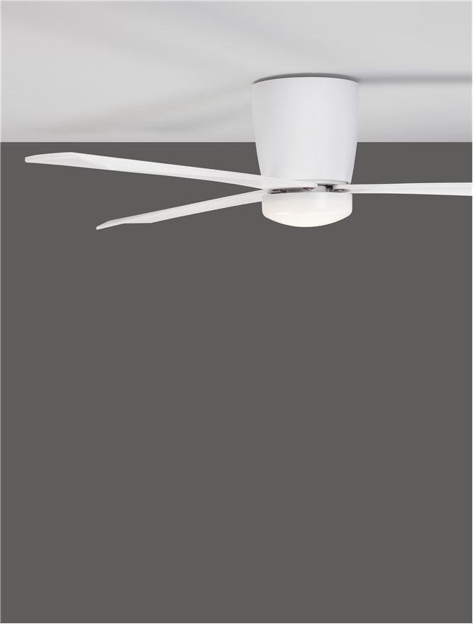 NV 9952325 Stropní ventilátor DELL tělo z hliníku matná bílá 3ABS dřevěné listy - NOVA LUCE (obrázek 9)