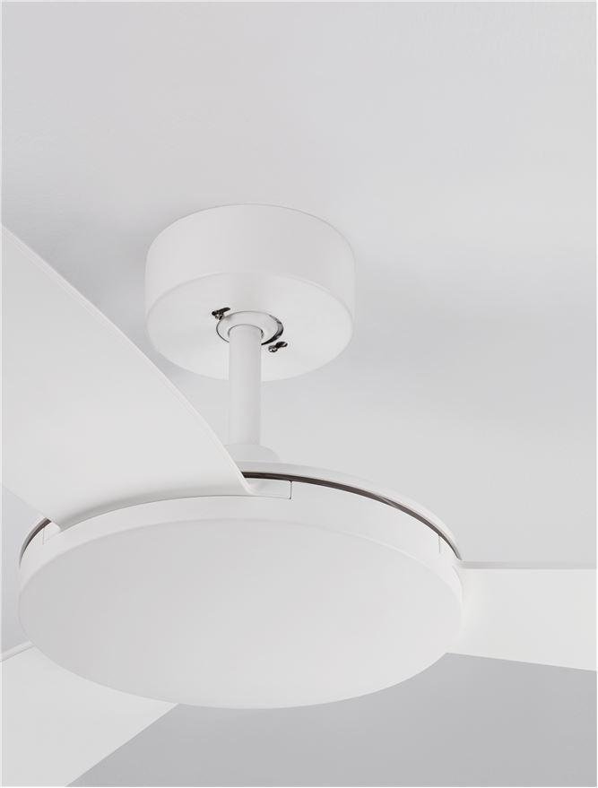 NV 9952360 Stropní ventilátor BLAIRE tělo z hliníku matná bílá a sklo 3ABS bílé listy - NOVA LUCE (obrázek 3)