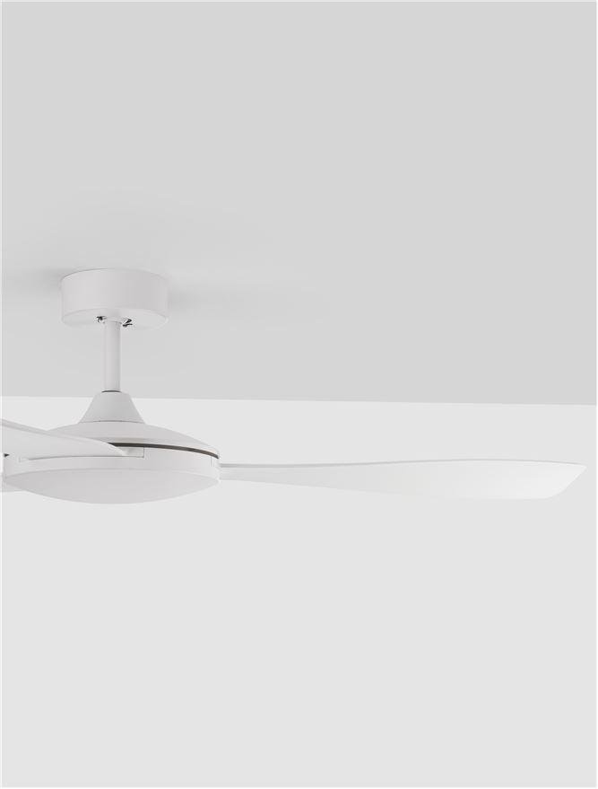 NV 9952360 Stropní ventilátor BLAIRE tělo z hliníku matná bílá a sklo 3ABS bílé listy - NOVA LUCE (obrázek 4)
