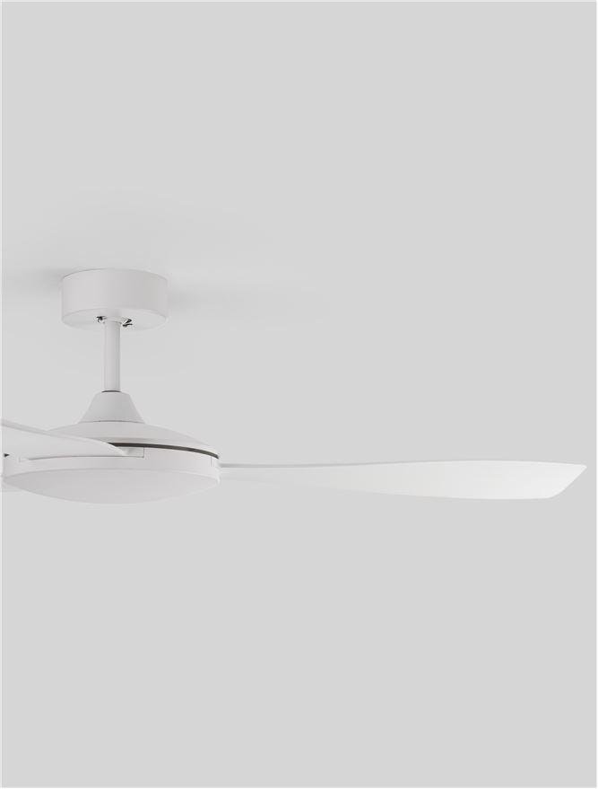 NV 9952360 Stropní ventilátor BLAIRE tělo z hliníku matná bílá a sklo 3ABS bílé listy - NOVA LUCE (obrázek 5)