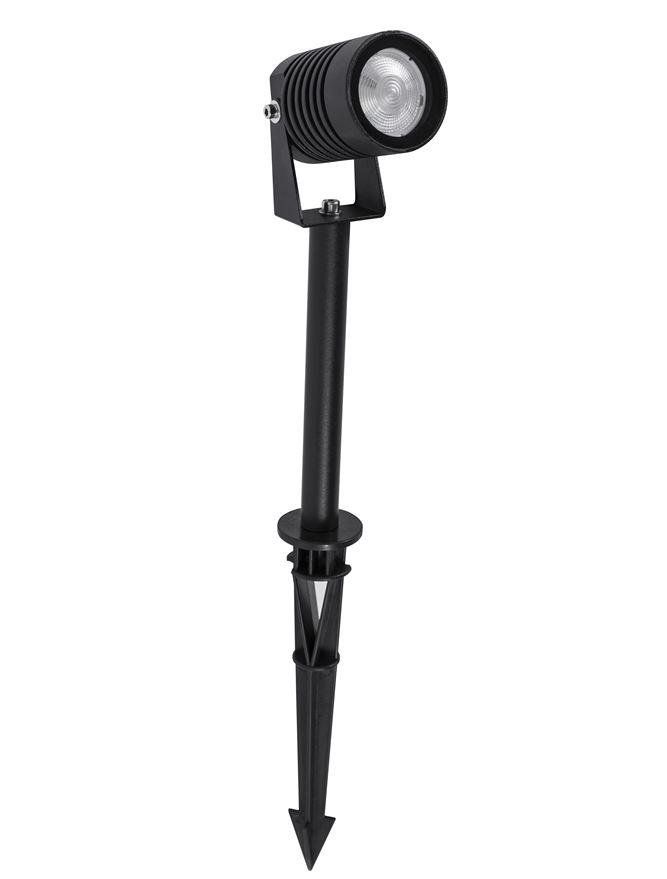 NV 9971455 Venkovní svítidlo s bodcem STAKE černý hliník a sklo LED 5W 3000K 100-240V 21st. IP65 - NOVA LUCE