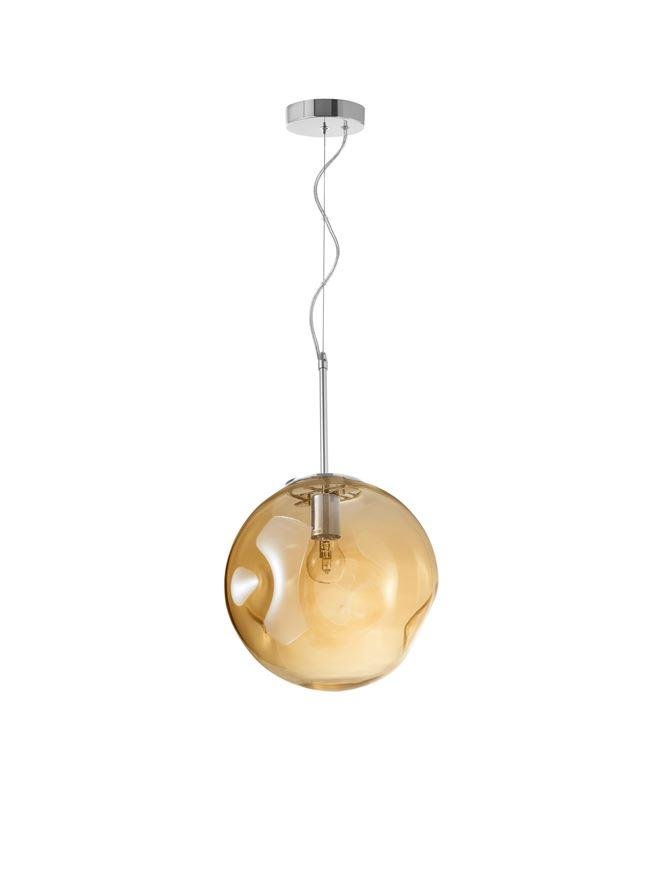 NV 9988104 Závěsné svítidlo MAYAN chromovaný kov šampaň sklo E27 1x12W 230V IP20 bez žárovky - NOVA LUCE (obrázek 2)
