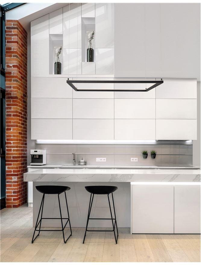 NV 9990732 Závěsné svítidlo ETERNA černý hliník a akryl LED 50W 230V 3000K IP20 stmívatelné - NOVA LUCE