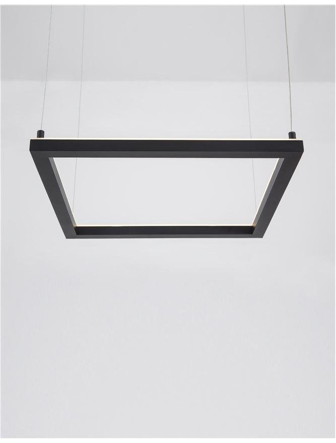 NV 9990736 Závěsné svítidlo ETERNA černý hliník a akryl LED 30W 230V 3000K IP20 stmívatelné - NOVA LUCE