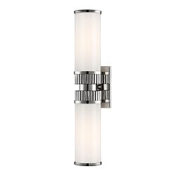 Obrázek pro produkt Nástěnné svítidlo HARPER mosaz/sklo nikl/opál E27 2x100W - HUDSON VALLEY