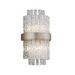 Obrázek pro produkt Nástěnné svítidlo CHIME kov/ocel/sklo stříbrná/čirá E14 2x60W - HUDSON VALLEY (Corbettt)