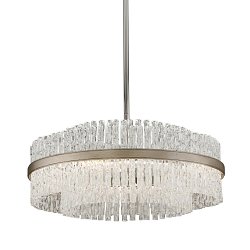 Obrázek pro produkt Závěsné svítidlo CHIME kov/sklo stříbrná/čirá E14 8x60W - HUDSON VALLEY (Corbettt)