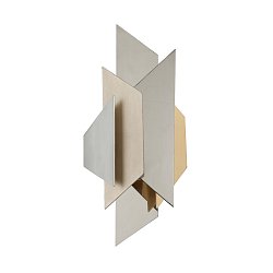 Obrázek pro produkt Nástěnné svítidlo MODERNIST kov/ocel stříbrná/zlatá E14 1x60W - HUDSON VALLEY (Corbettt)