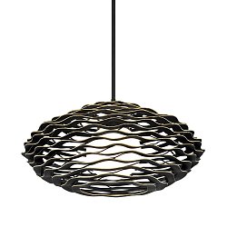 Obrázek pro produkt Závěsné svítidlo LUMA hliník/sklo černá/zlatá/opál G9 1x20W 0 - HUDSON VALLEY (Corbettt)