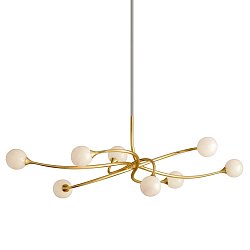 Obrázek pro produkt Závěsné svítidlo SIGNATURE kov/sklo zlatá/bílá G9 8x6W - HUDSON VALLEY (Corbettt)