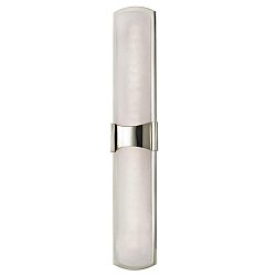 Obrázek pro produkt Nástěnné svítidlo VALENCIA ocel/alabastr nikl LED 18W 2700K stmívatelné - HUDSON VALLEY