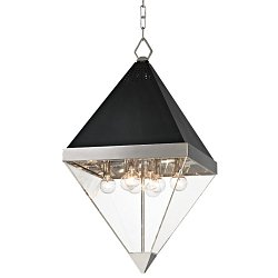 Obrázek pro produkt Závěsné svítidlo COLTRANE ocel/akryl nikl/čirá E14 8x25W - HUDSON VALLEY