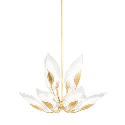 Obrázek pro produkt Závěsné svítidlo BLOSSOM mosaz zlatá E14 12x40W - HUDSON VALLEY