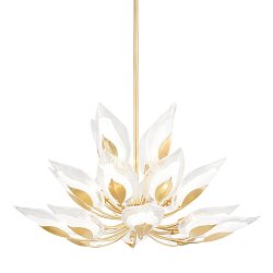 Obrázek pro produkt Závěsné svítidlo BLOSSOM mosaz zlatá E14 20x25W - HUDSON VALLEY