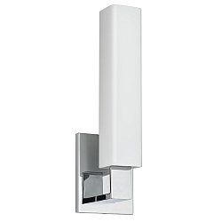Obrázek pro produkt Nástěnné svítidlo LIVINGSTON mosaz/sklo chrom/opál E27 1x40W - HUDSON VALLEY