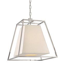 Obrázek pro produkt Závěsné svítidlo KYLE mosaz/hedvábí nikl/bílá E14 4x40W - HUDSON VALLEY