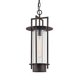 Obrázek pro produkt Venkovní závěsné svítidlo CARROLL PARK kov/sklo bronz/čirá E27 1x13W 0 - HUDSON VALLEY (Troy)