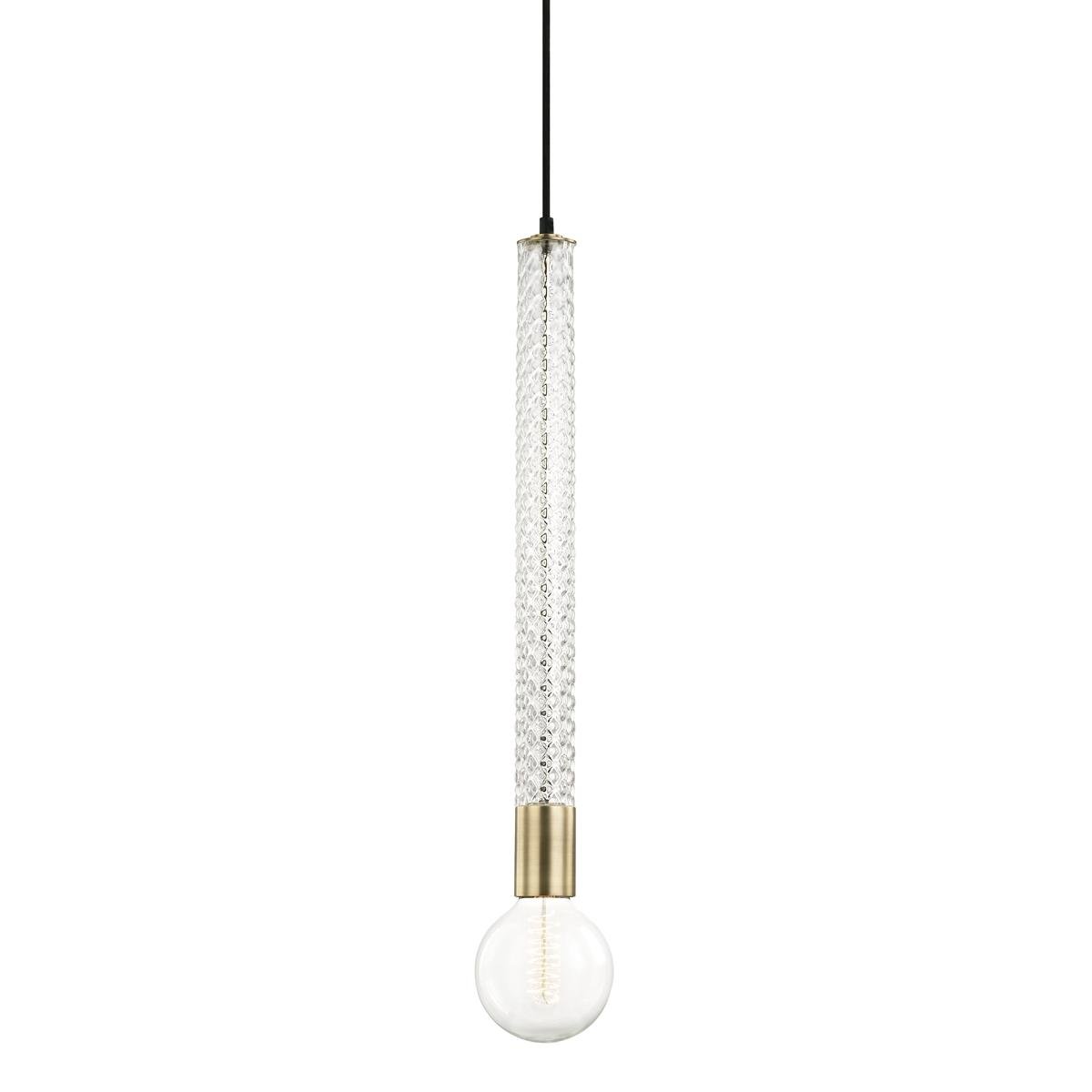 HVLG H256701-AGB-CE Závěsné svítidlo PIPPIN ocel staromosaz E27 1x40W - HUDSON VALLEY (Mitzi)