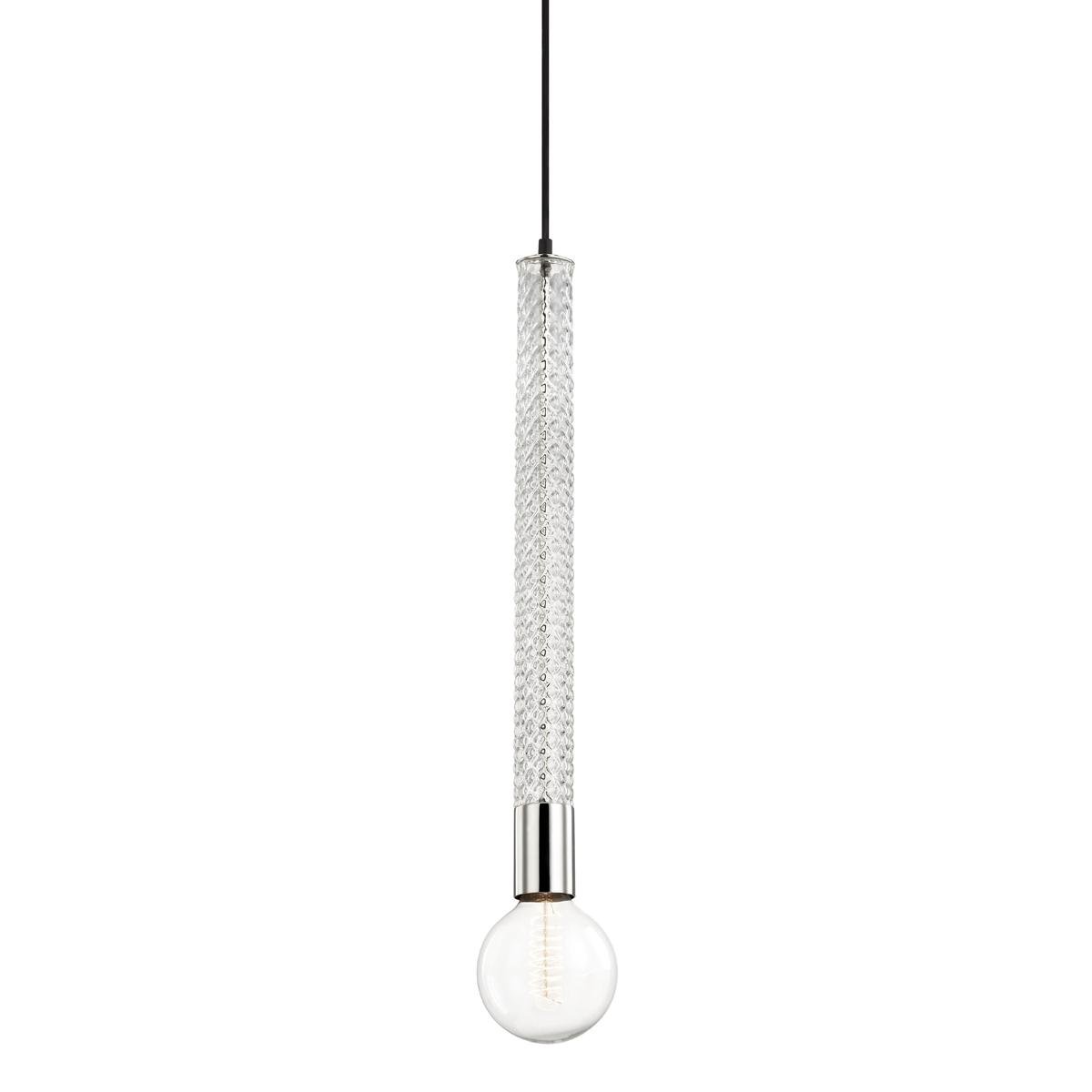 HVLG H256701-PN-CE Závěsné svítidlo PIPPIN ocel nikl E27 1x40W - HUDSON VALLEY (Mitzi)