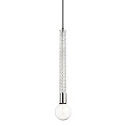 Obrázek pro produkt Závěsné svítidlo PIPPIN ocel nikl E27 1x40W - HUDSON VALLEY (Mitzi)