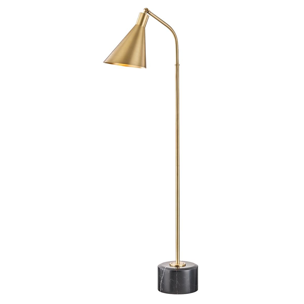 HVLG L1346-AGB-CE Stojací lampa STANTON ocel staromosaz E27 1x60W - HUDSON VALLEY