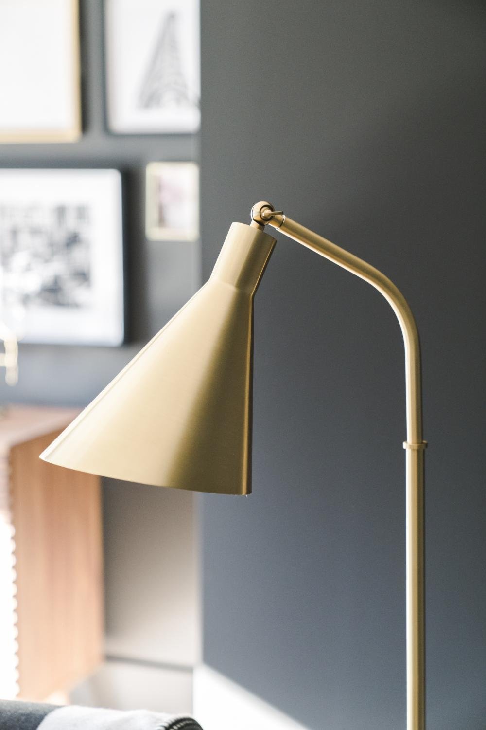 HVLG L1346-AGB-CE Stojací lampa STANTON ocel staromosaz E27 1x60W - HUDSON VALLEY (obrázek 3)