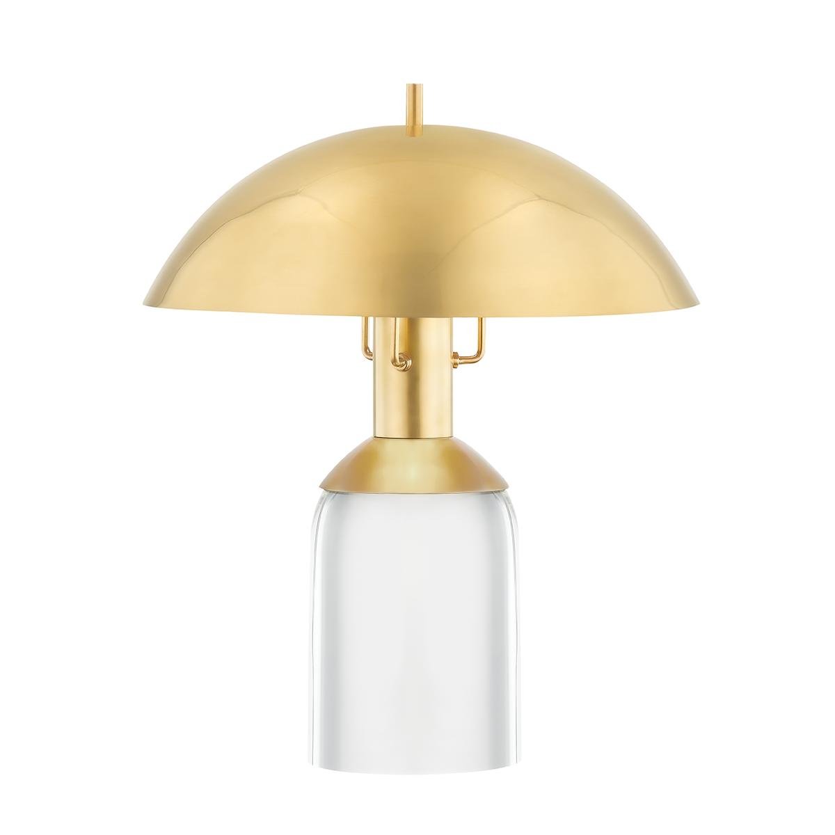 Levně HVLG L1512-AGB-CE Stolní lampa BAYSIDE ocel staromosaz E27 1x75W - HUDSON VALLEY