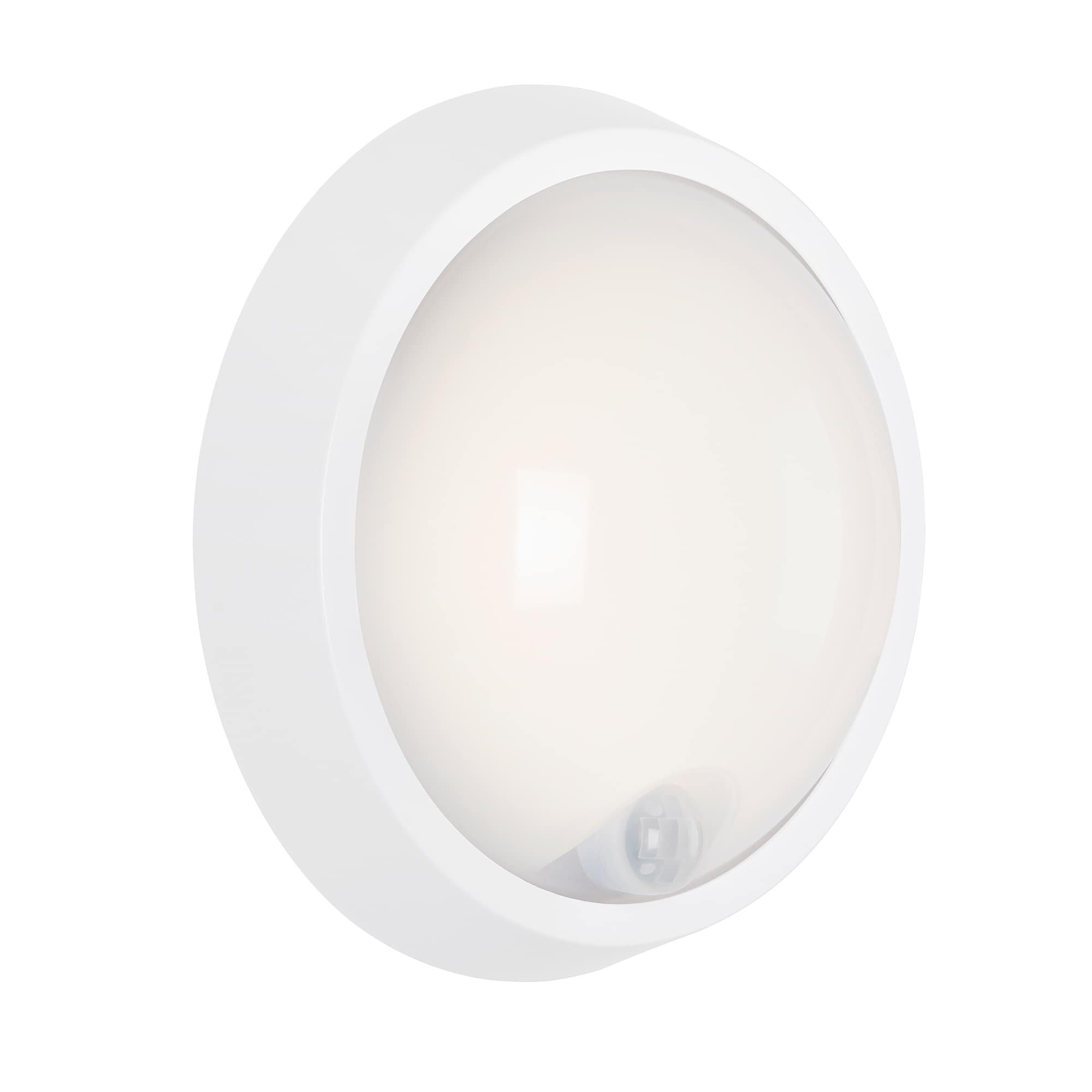 BRILO 3352-016 LED venkovní svítidlo s čidlem, pr. 17 cm, 12 W, bílé - BRILO