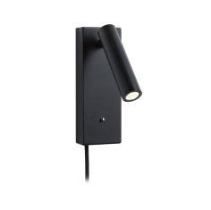 P 71109 Nástěnné svítidlo Hulda LED 2,5W 200lm 3-krokové stmívání USB-C černé - PAULMANN