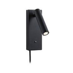 Obrázek pro produkt Nástěnné svítidlo Hulda LED 2,5W 200lm 3-krokové stmívání USB-C černé - PAULMANN