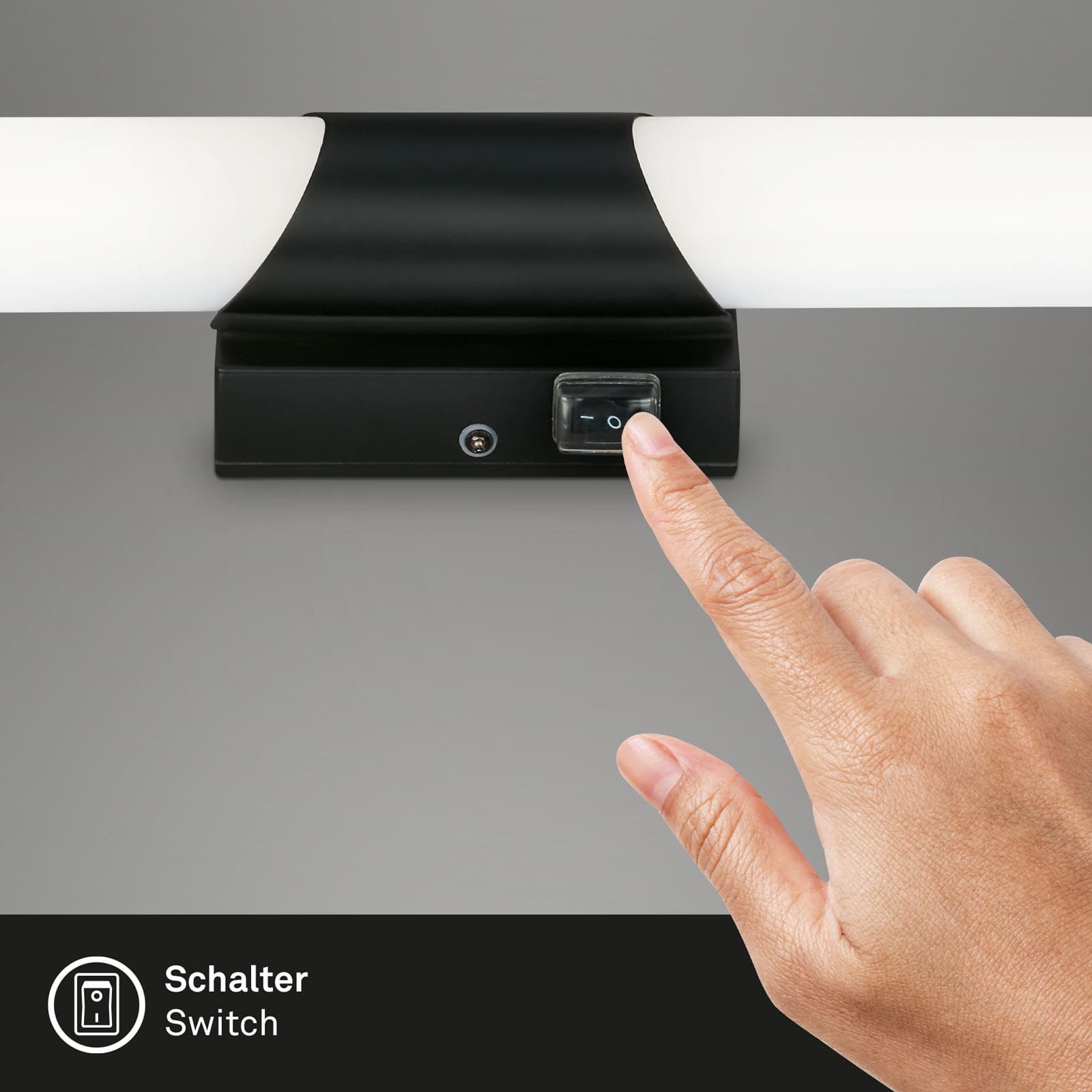 BRI 2111-015 LED nástěnné svítidlo 32 cm 6,5W 700lm černá - BRILONER (obrázek 4)