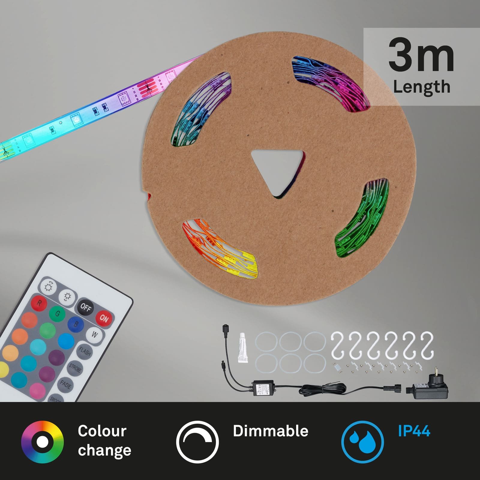 BRILO 2035-090 RGB LED pásek 300 cm bílé - BRILO (obrázek 2)