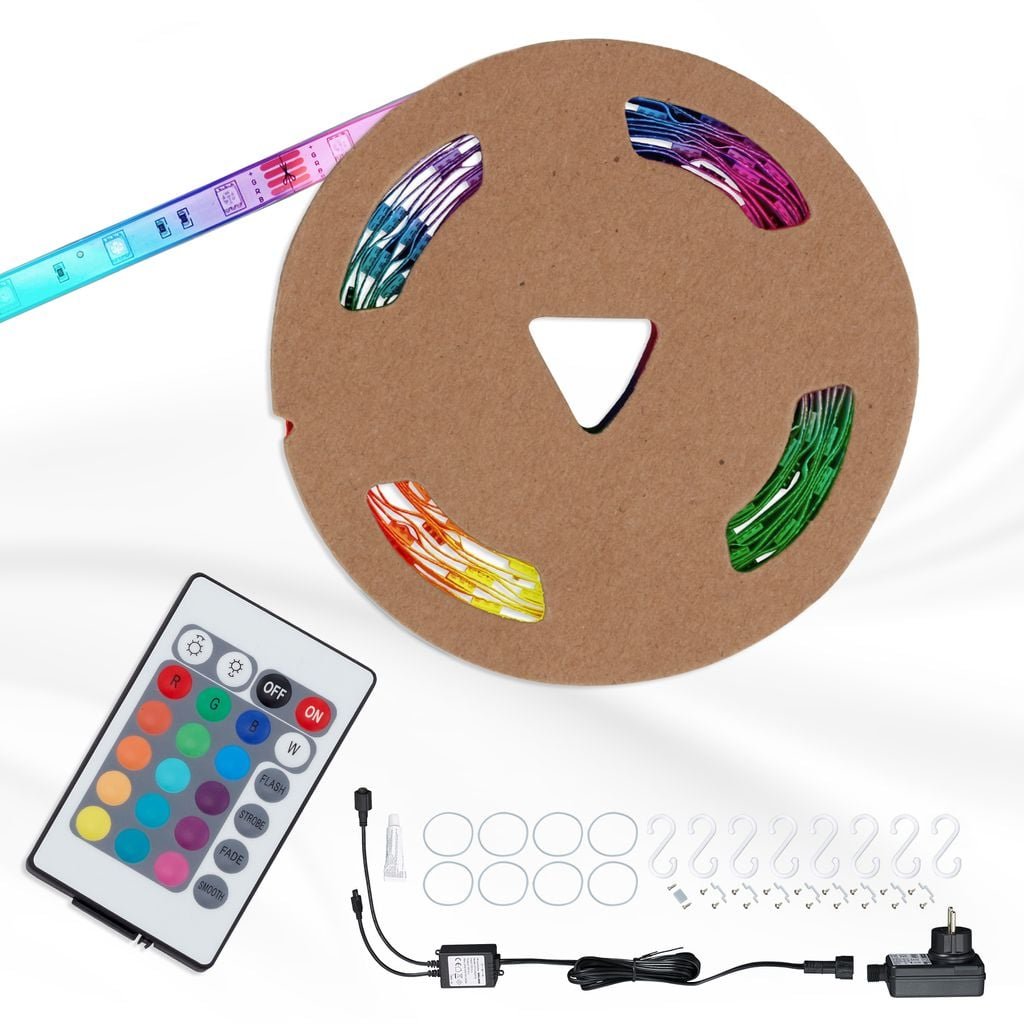 BRILO 2035-150 AKCE - RGB LED pásek 500 cm 0,1W bílé - BRILO